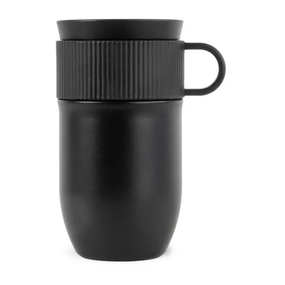 Ted reisbeker thermosbeker 28 cm, Zwart