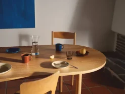 Teema bord Ø21 cm., Linnen
