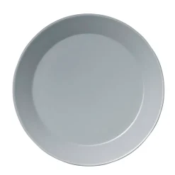 Teema bord Ø21 cm., parelgrijs