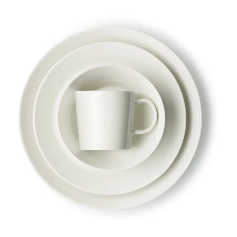 Teema bord Ø21 cm., wit