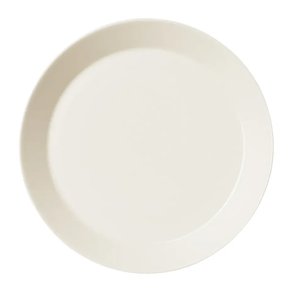 Teema bord 23 cm., wit