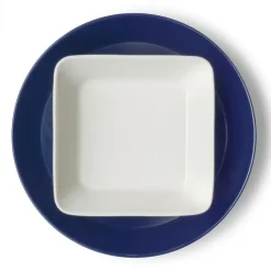 Teema bord vierkant 12 x 12 cm., wit