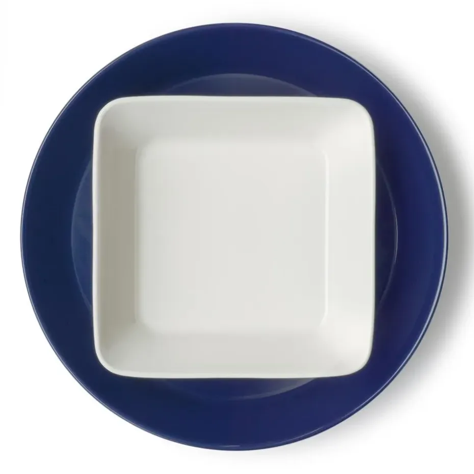 Teema bord vierkant 12 x 12 cm., wit
