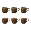 Terra espressokopje 9 cl 6-pack, Earth Brown