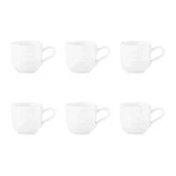 Terra espressokopje 9 cl 6-pack, Wit
