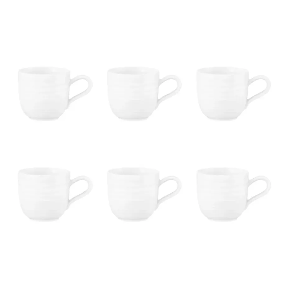 Terra espressokopje 9 cl 6-pack, Wit