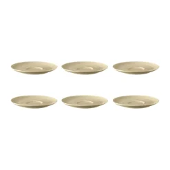 Terra koffieschotel Ø16,1 cm 6-pack, Sand Beige
