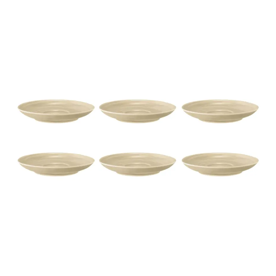 Terra koffieschotel Ø12 cm 6-pack, Sand Beige