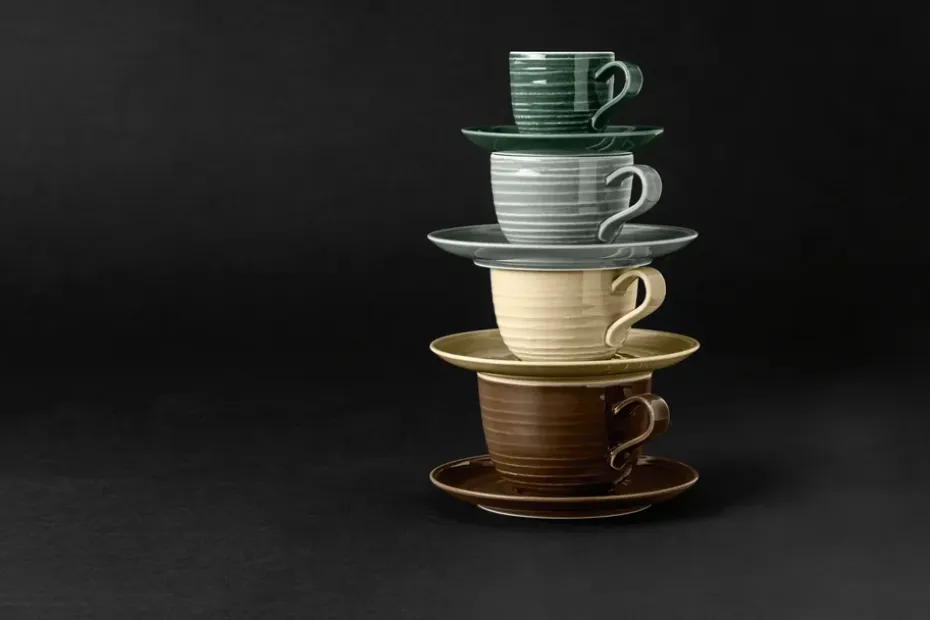 Terra koffieschotel Ø12 cm 6-pack, Sand Beige