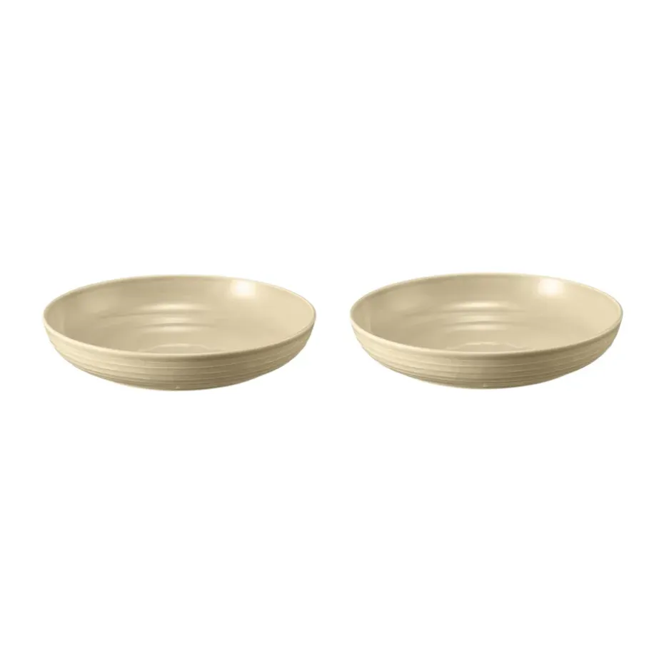 Terra schaal Ø28 cm 2-pack, Sand Beige