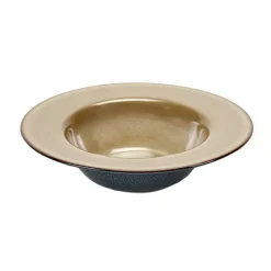 Terres de Rêves diep bord 21,3 cm, Misty grey-dark blue