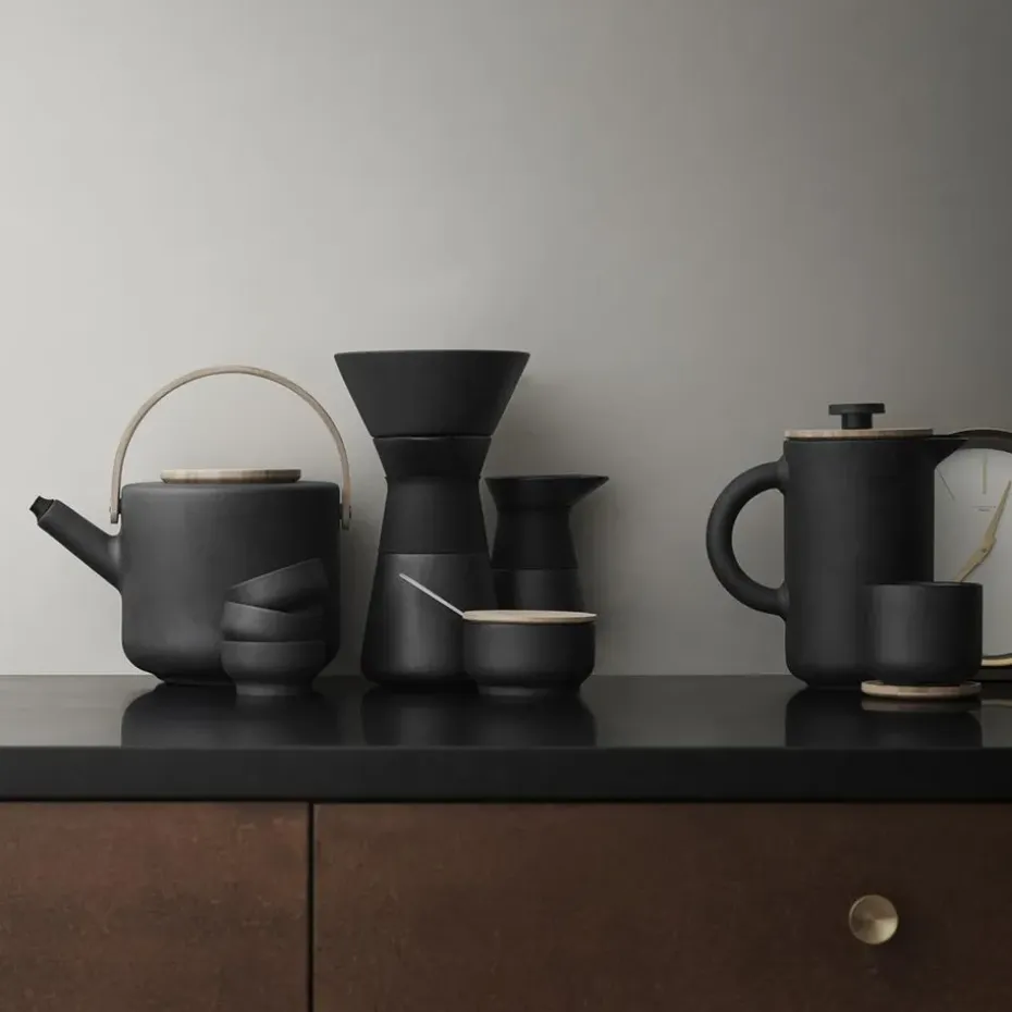 Theo koffiepers, zwart