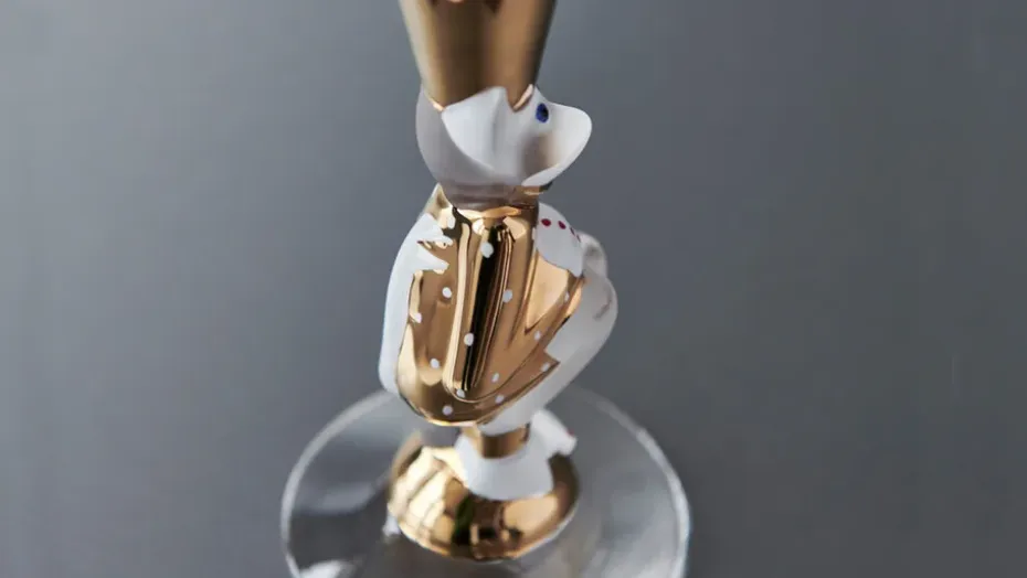 The Sparkling Devil champagneglas 19 cl, Goud