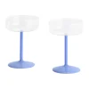 Tint coupe glas 20 cl 2-pack, Clear-jade light blue