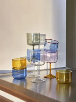 Tint wijnglas 25 cl 2-pack, Grijs