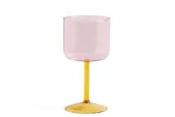 Tint wijnglas 25 cl 2-pack, Roze-geel