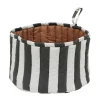 Toppu broodmand Ø24 cm, Black-white -taupe