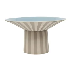 Toppu centerpiece hoog Ø30x17 cm, Clay-Ice blue