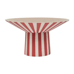 Toppu centerpiece hoog Ø30x17 cm, Red-peach