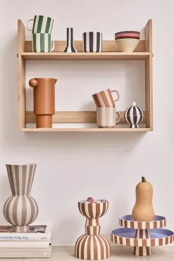 Toppu serveerschotel groot Ø27 cm, Caramel-lavender