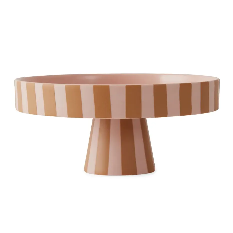 Toppu taartbord met voet Ø20 cm, Caramel-rose