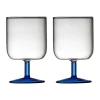 Torino wijnglas 30 cl 2-pack, Clear-blue