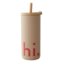 Travel Life thermosfles met rietje 50 cl, Hi-beige