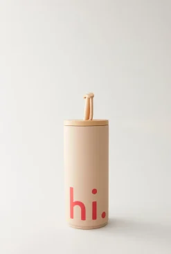 Travel Life thermosfles met rietje 50 cl, Hi-beige