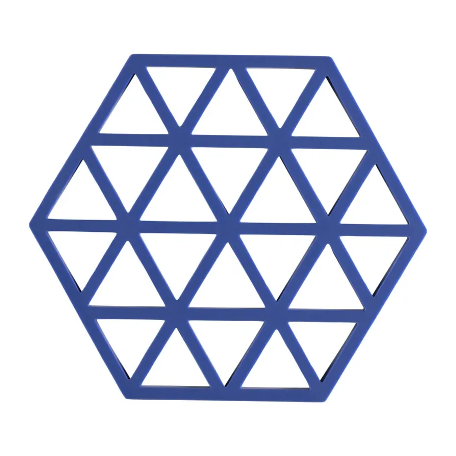 Triangle pannenonderzetter, Indigo