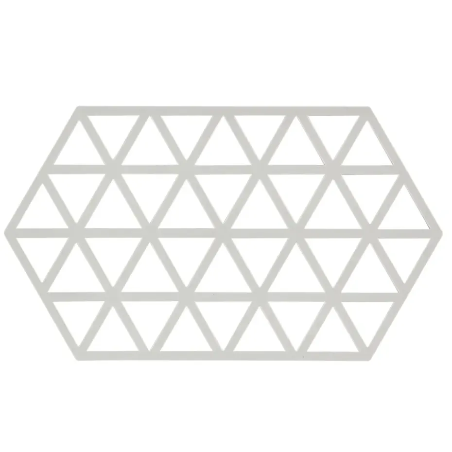 Triangle pannenonderzetter groot, Warm grey