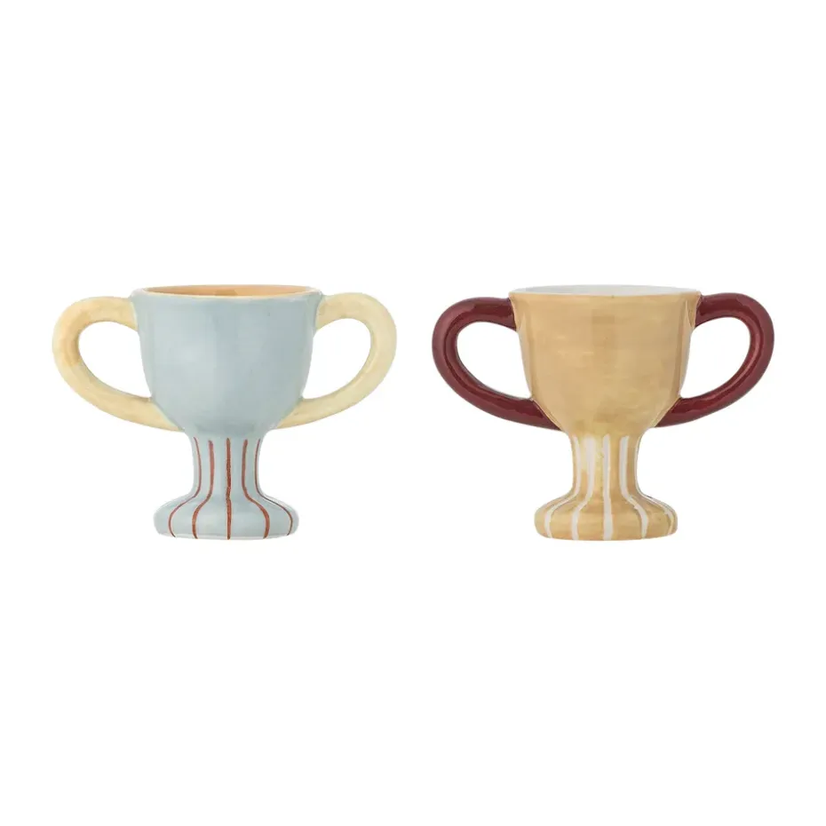 Trophy eierdop 2-delig, Blauw