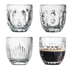 Troquet espressoglas 10 cl 4-delig, Transparant