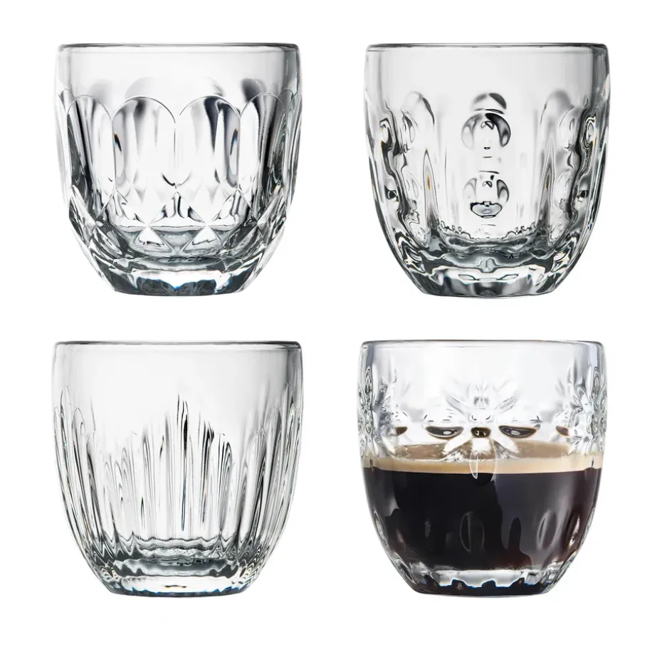 Troquet espressoglas 10 cl 4-delig, Transparant