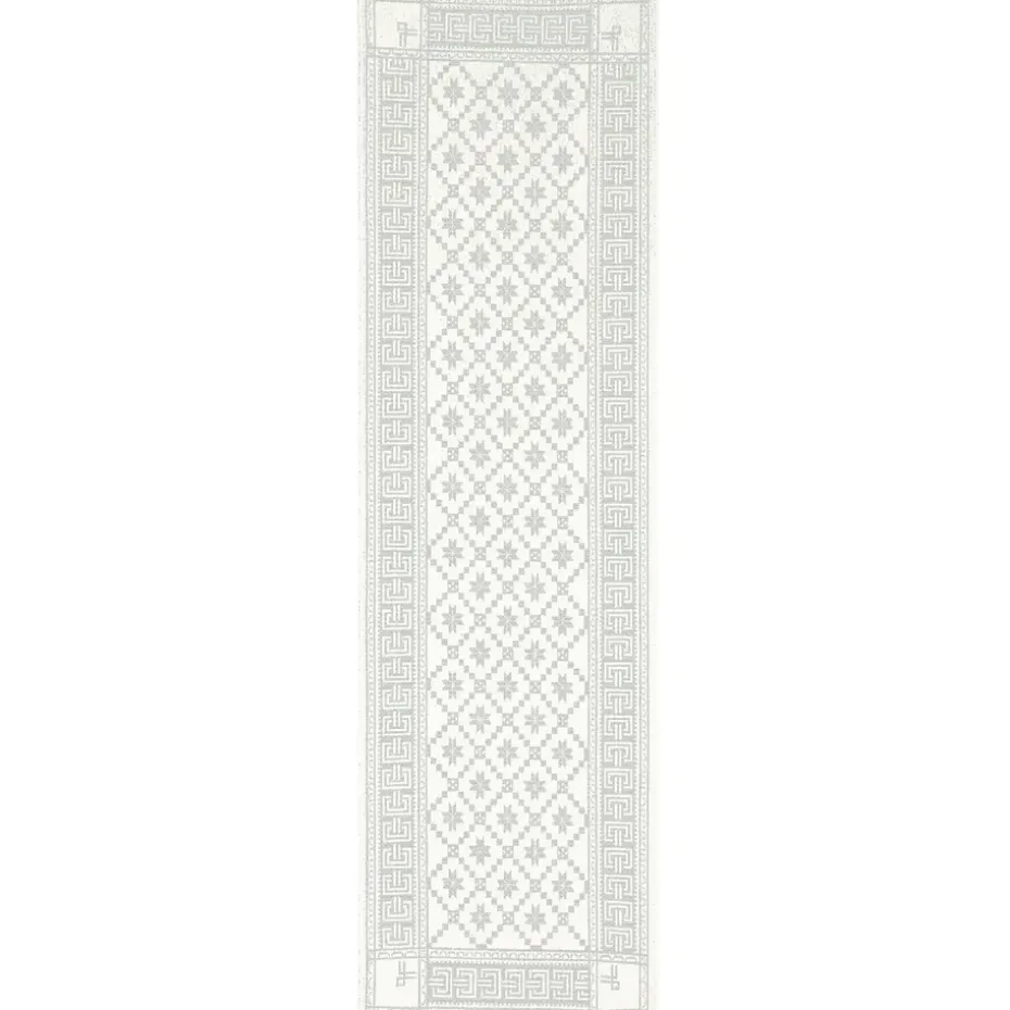 Åttebladrose tafelloper 50x150 cm, Beige