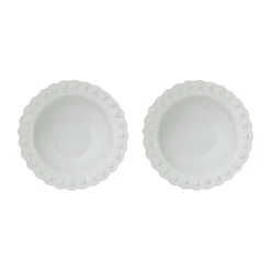 Tulipa diep bord Ø23 cm 2-pack, White