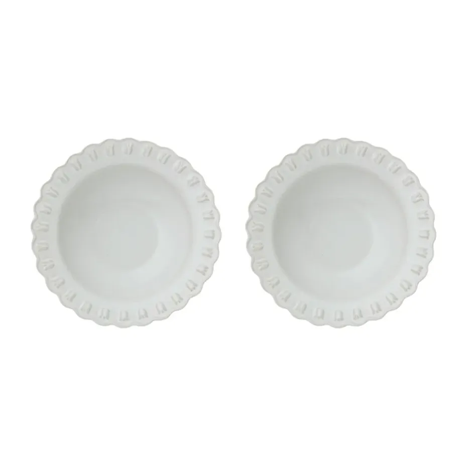 Tulipa diep bord Ø23 cm 2-pack, White
