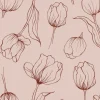 Tulipa servetten 33x33 cm, Blush