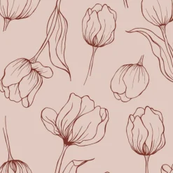 Tulipa servetten 33x33 cm, Blush