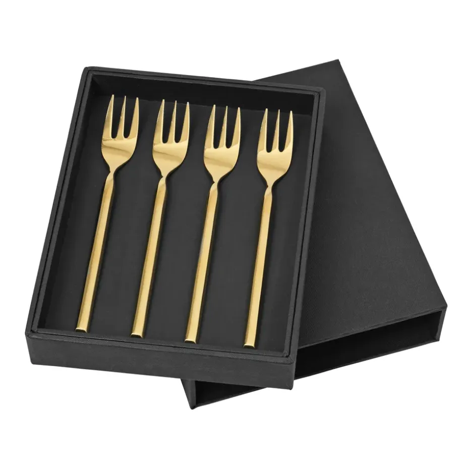 Tvis vork 4-pack, goud