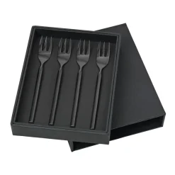 Tvis vork 4-pack, zwart