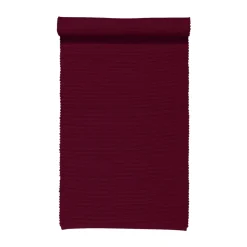 Uni tafelloper 45x150 cm, Bourgondisch rood