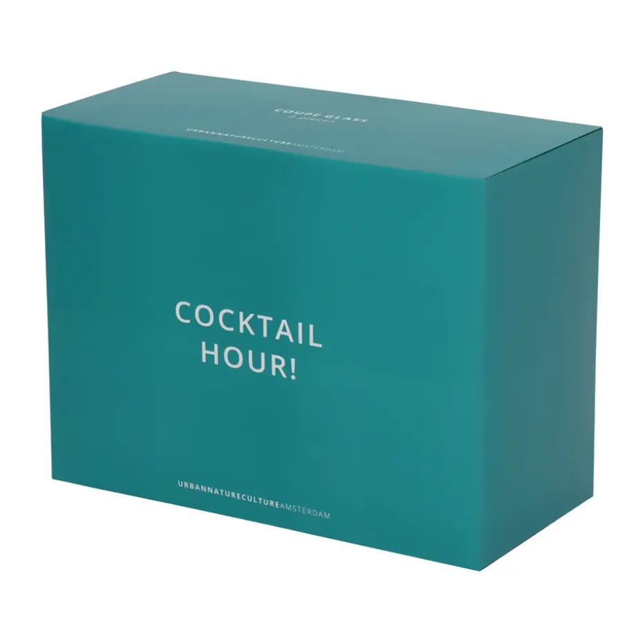 Urban Nature Culture geschenkset coupéglazen 2-pack, Pink