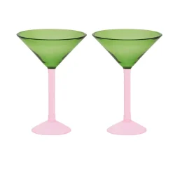 Urban Nature Culture geschenkset martiniglazen 2-pack, Green