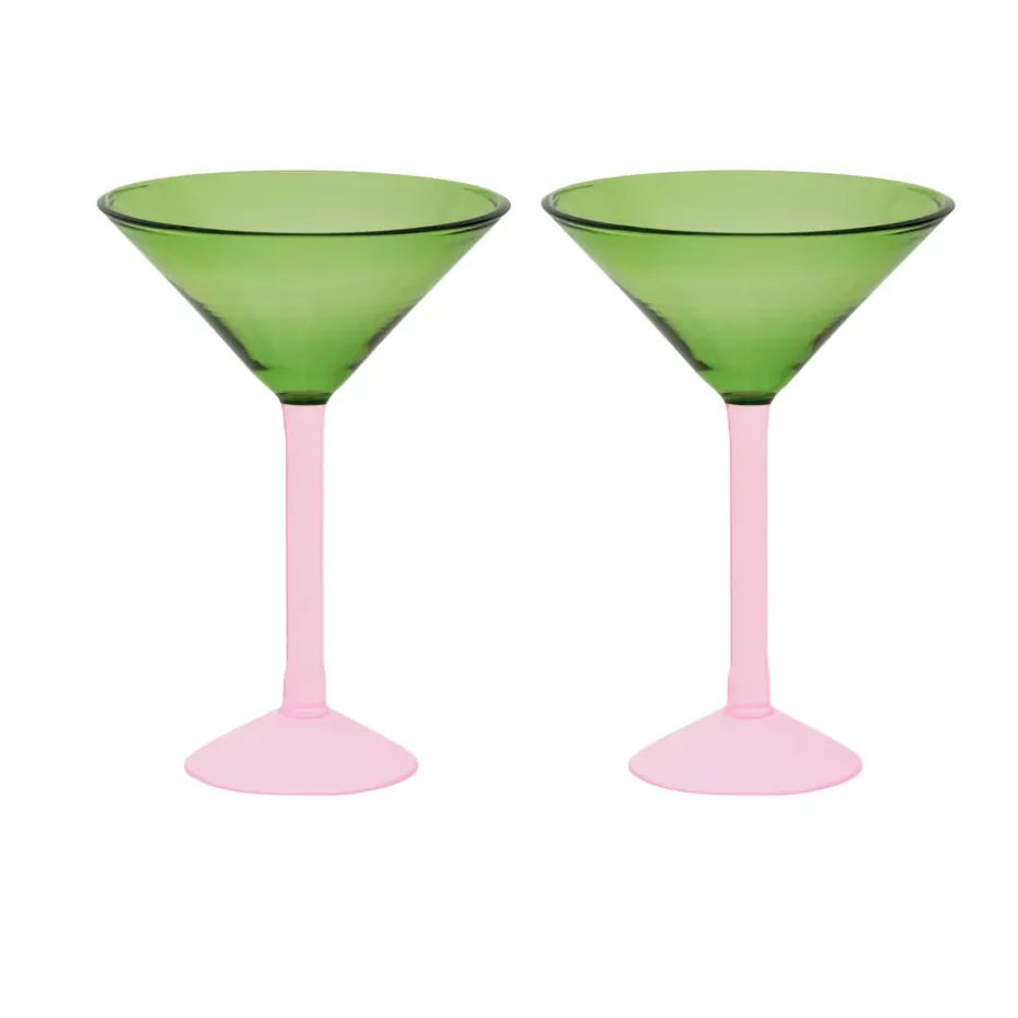 Urban Nature Culture geschenkset martiniglazen 2-pack, Green