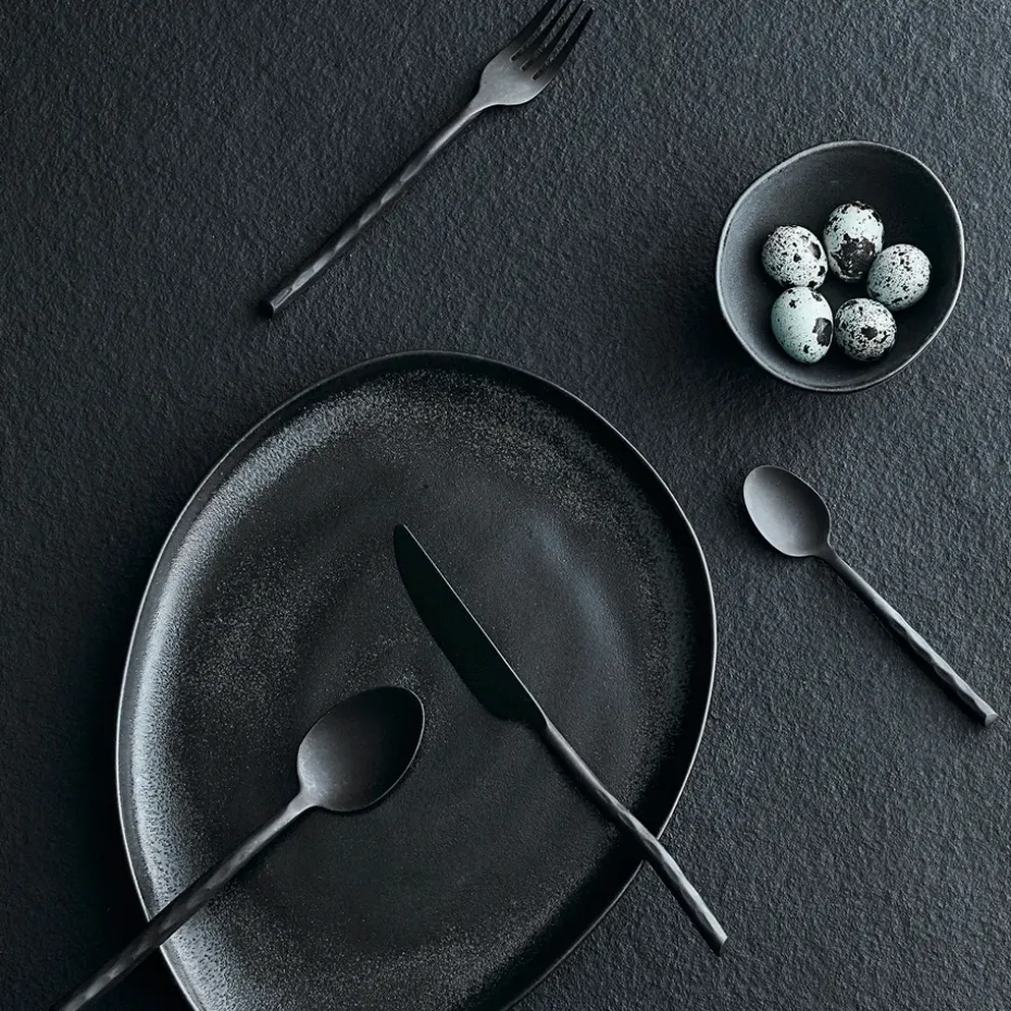 Uta bestekset 16-delig, Matt black