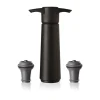 Vacuvin wine saver cadeaupakket, Zwart