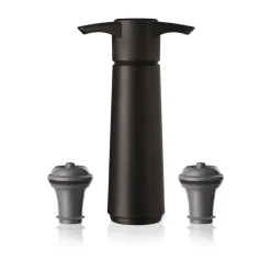 Vacuvin wine saver cadeaupakket, Zwart
