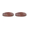 Veggie glasonderzetter Ø10 cm 2-pack, Bordeauxrood