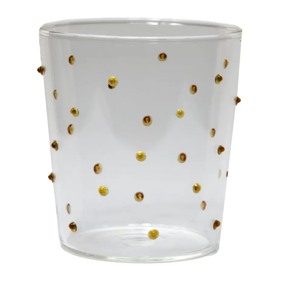 Venezia drinkglas 33 cl, Barnsteen stippen