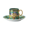 Versace Jungle Animalier espressokopje met schoteltje, Multi